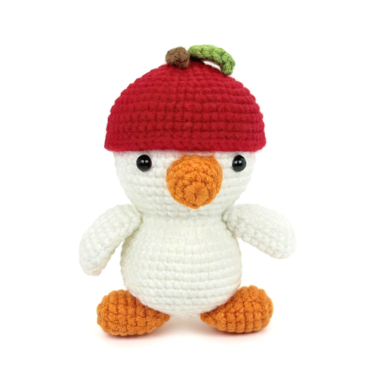 Crochet Duck Plush Toy Set, Handmade Amigurumi Bird Dolls Gift