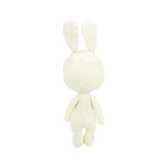 Innocent White Rabbit Stuffed Animal - Sweet Crocheted Comfort Plushie