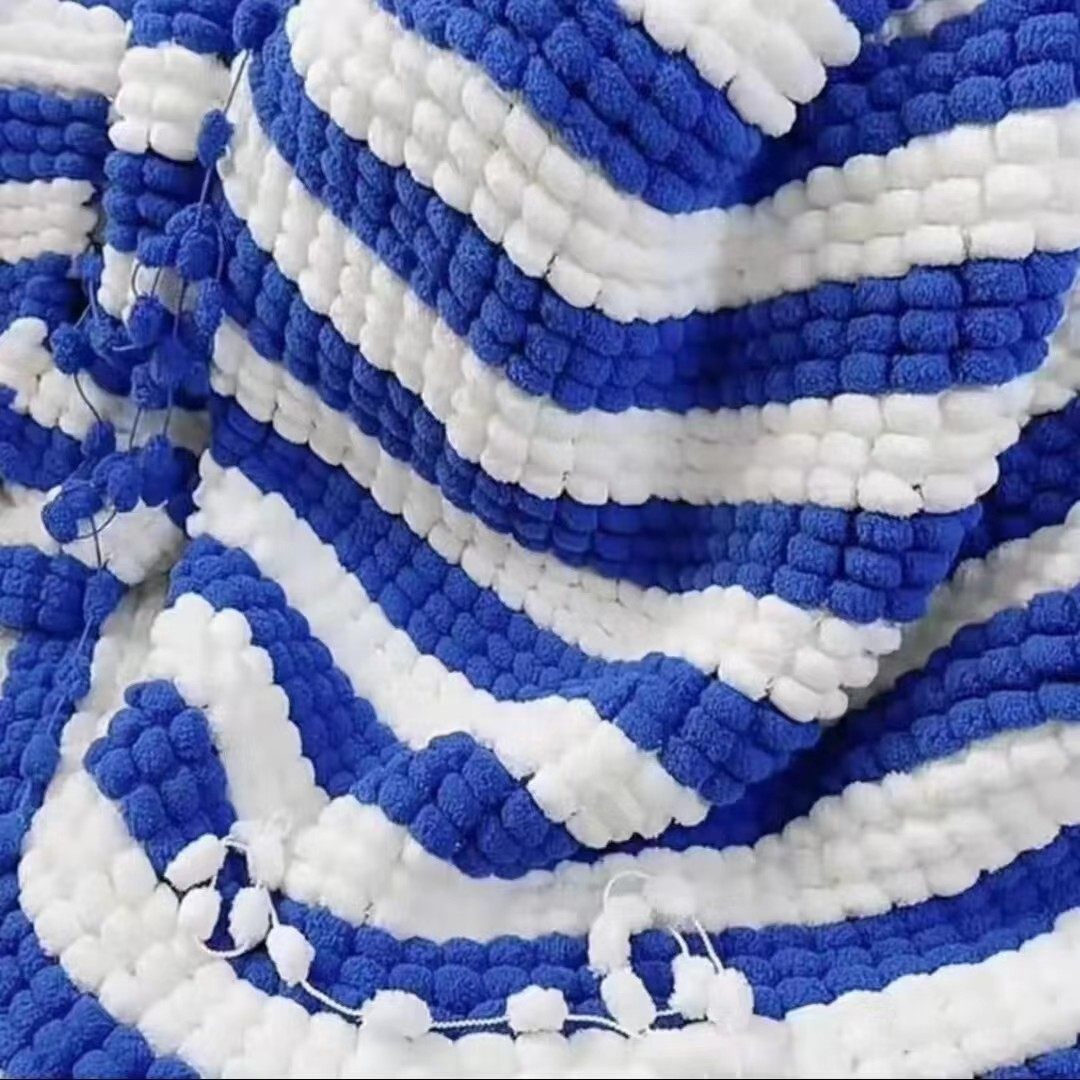 Cozy Plush Yarn Cocoon Throw for Sleep, Relaxation & Gift
