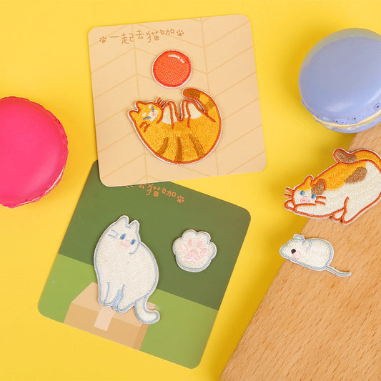 Soft & Cute Cat Embroidery Patch