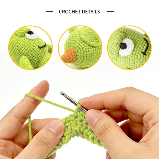 Funny Crochet Alien Monster Plush - Quirky Three-Armed Amigurumi Toy