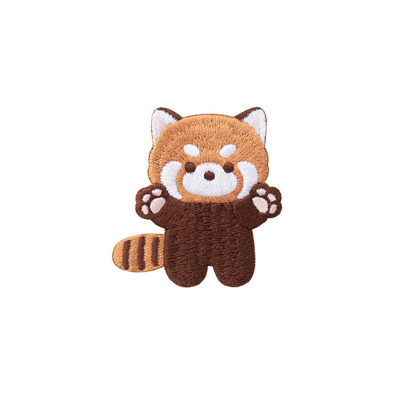 Adorable Red Panda Embroidery Patch