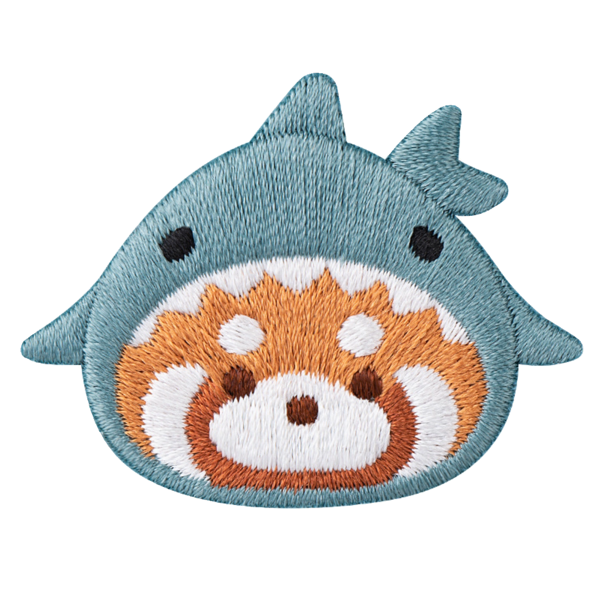 Cute Little Red Panda Head Embroidery Patch