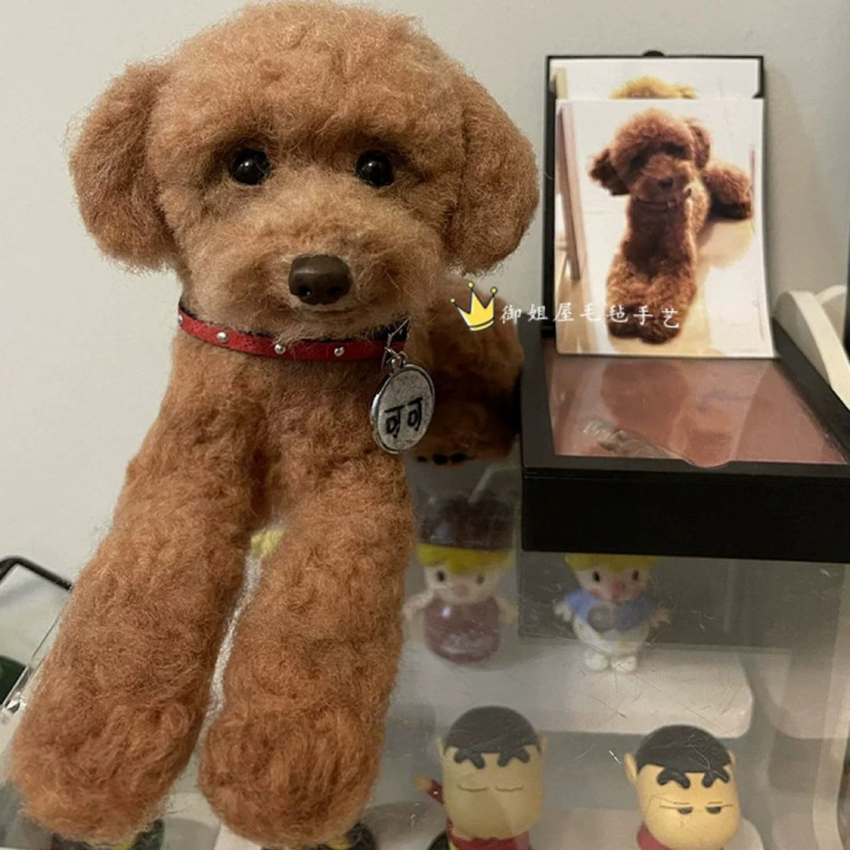 Photo Custom Pet Memorial Felt Sculpture