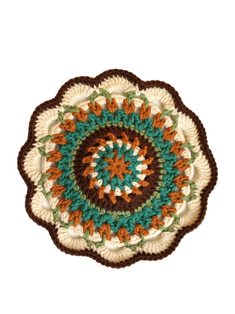 DIY Mandala Insulated Coaster Crochet Kit for Beginners - Finished Placemat