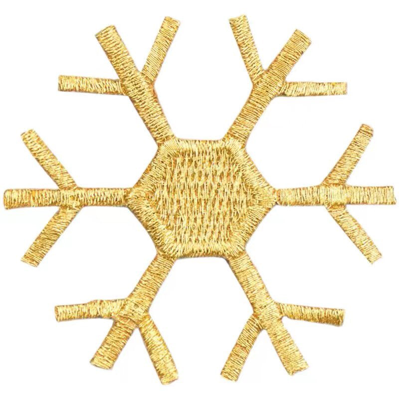 Christmas Snowflake Embroidered Patch
