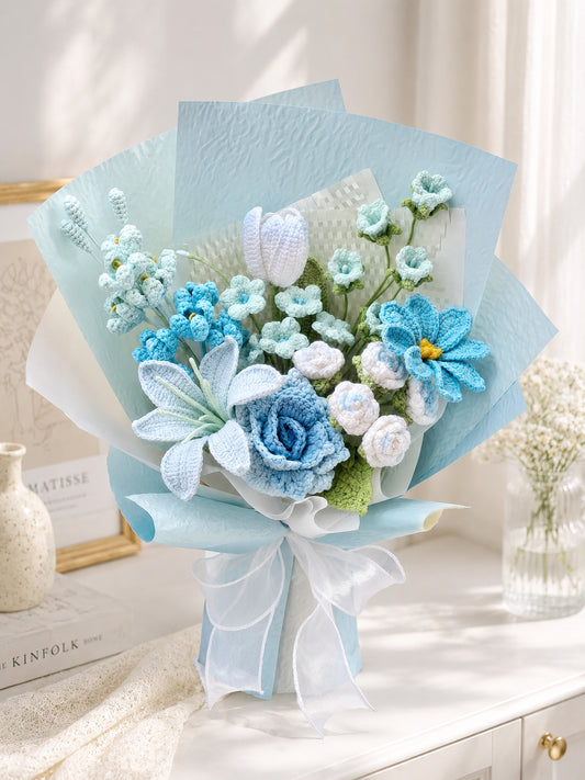 Bright Blue Daisy Style Flower