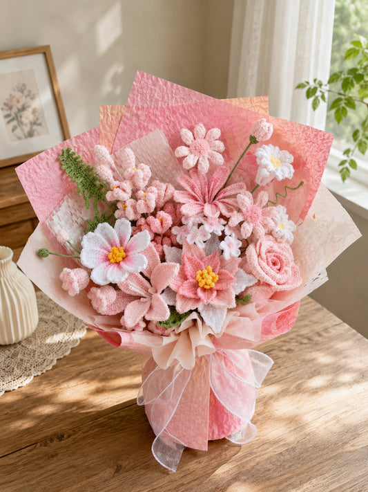 Crochet Cosmos Flowers Style Bouquet