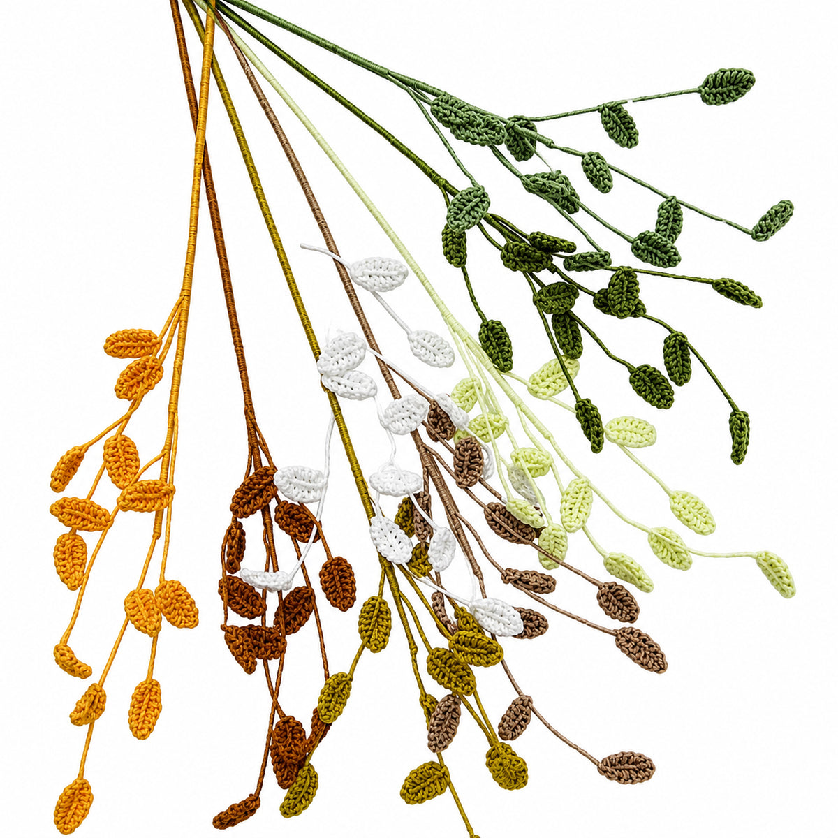 Handmade Crochet Mini Meadow Grass Stems