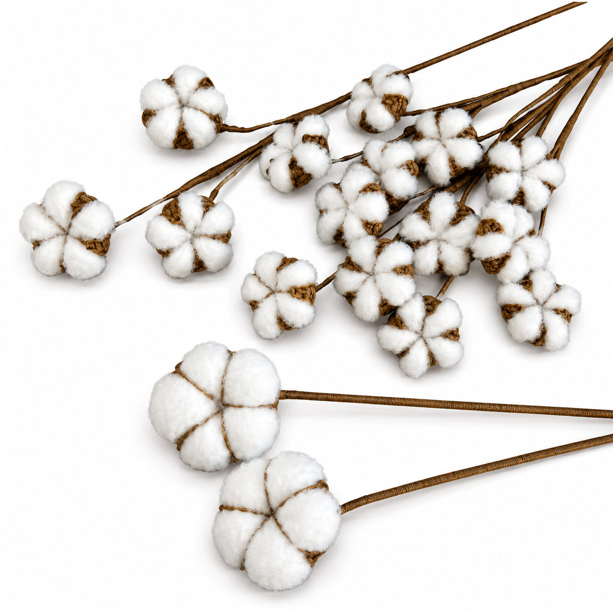 Handmade Crochet Cotton Stems