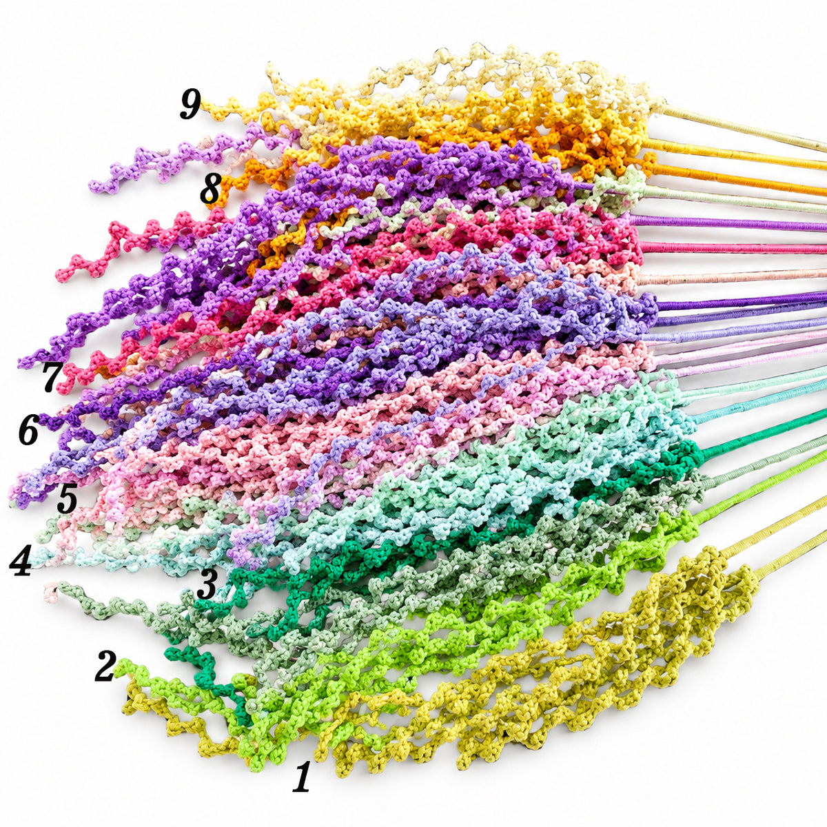 Handmade Crochet Hanging Millet Stem