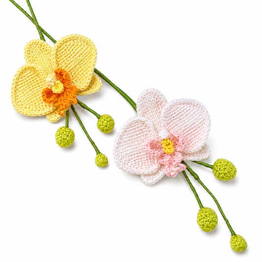 Handmade Crochet Phalaenopsis Orchid Stem