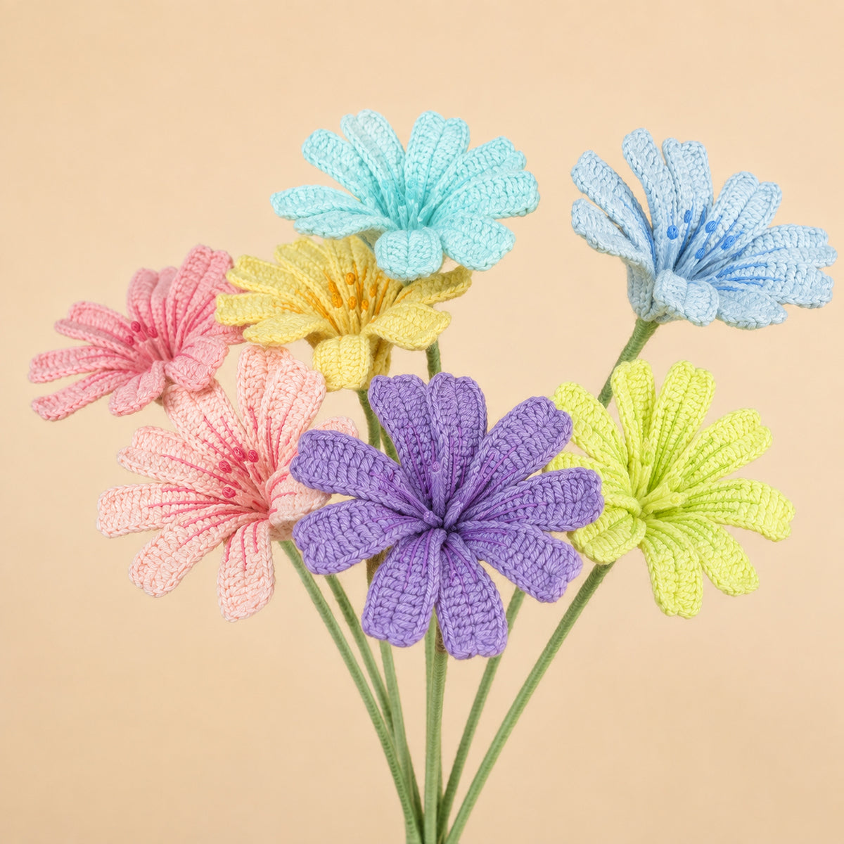 Handmade Crochet Lewisia Flower