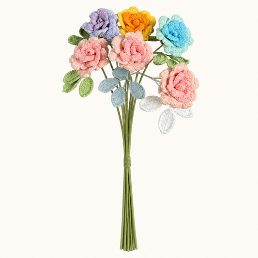 Handmade Crochet Vintage Rose