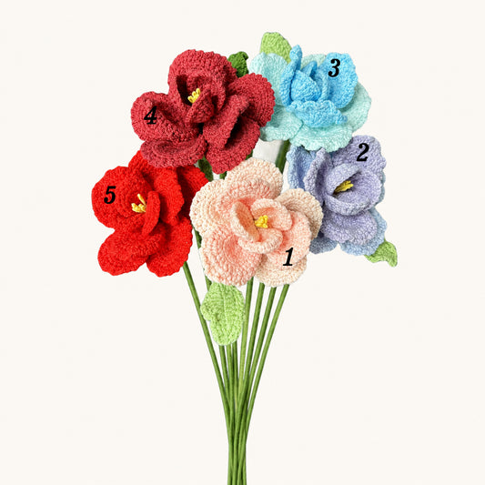 Handmade Crochet Hibiscus Flower