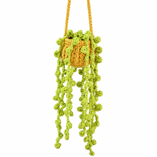 Handmade Crochet String of Tears Hanging Basket