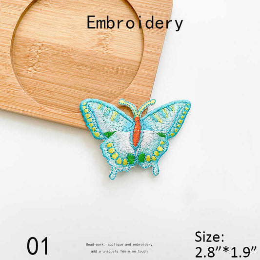 Butterfly Embroidered Iron-on Patch