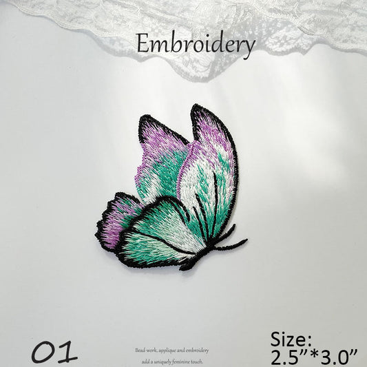 Colorful Embroidered Butterfly