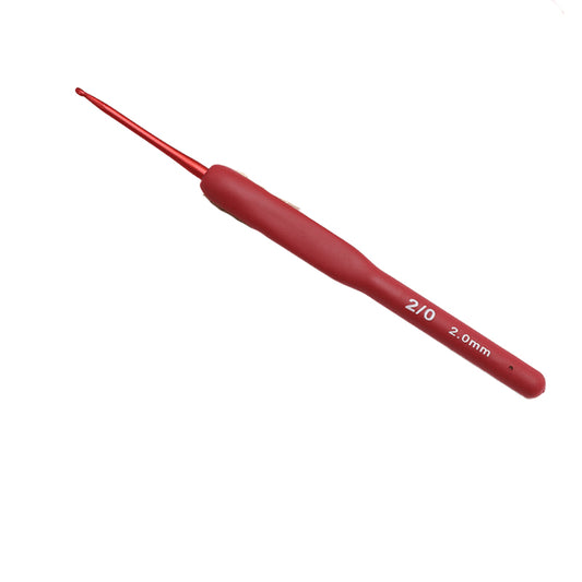 Red Soft-Handle Crochet Hook
