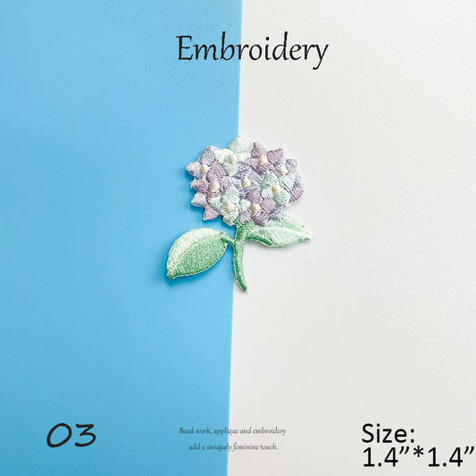 Floral Embroidery Patches