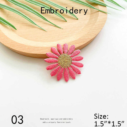Daisy Embroidery Patch