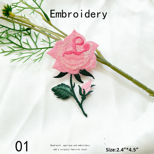 Floral Embroidery Patch