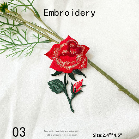 Floral Embroidery Patch