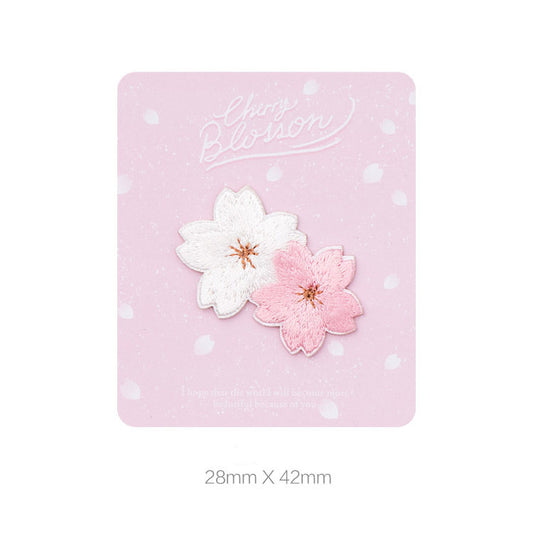 Exquisite Floral Embroidered Self-Adhesive Fabric Patch