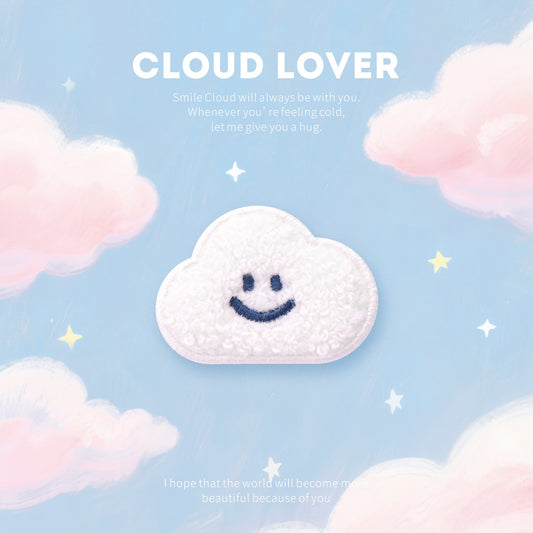 Fluffy Cloud Embroidery Patch