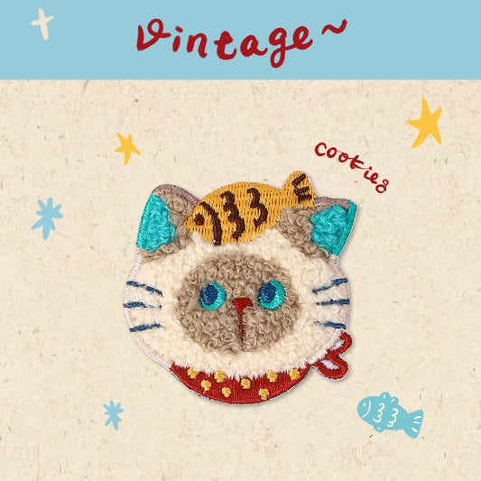 Plush Cat Embroidery Patch