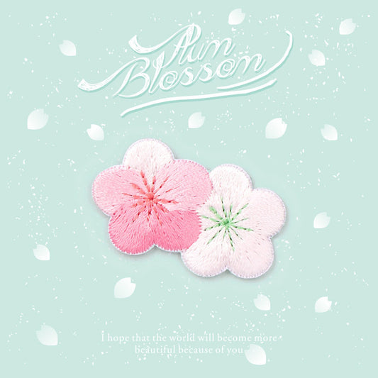 Fragrant Plum Blossom Embroidery Patch