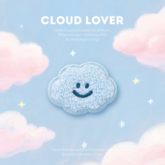 Fluffy Cloud Embroidery Patch