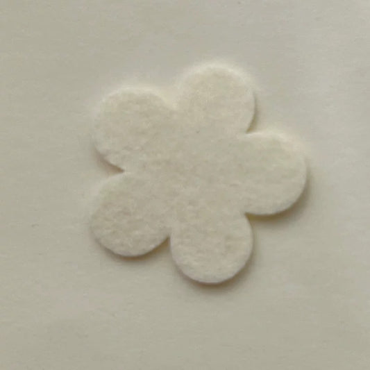 Multicolor Hand-Cut Felt Flowers, 2.5 cm / 1.5 cm Five-Petal Shapes