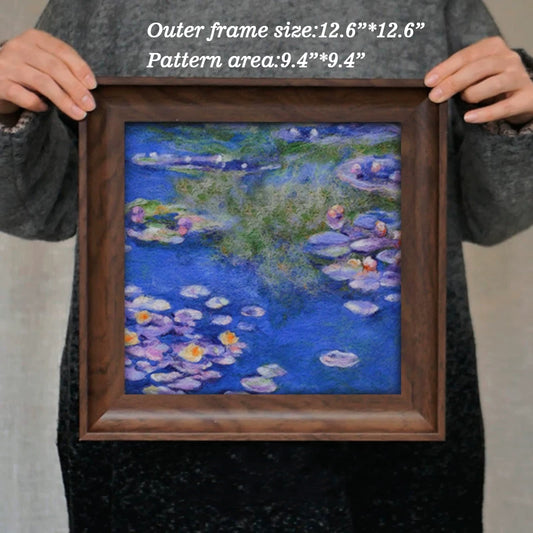 Monet Inspired Felt Picture Frame Decor
