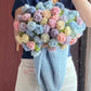 Handmade Floral Bouquet Crochet Blanket