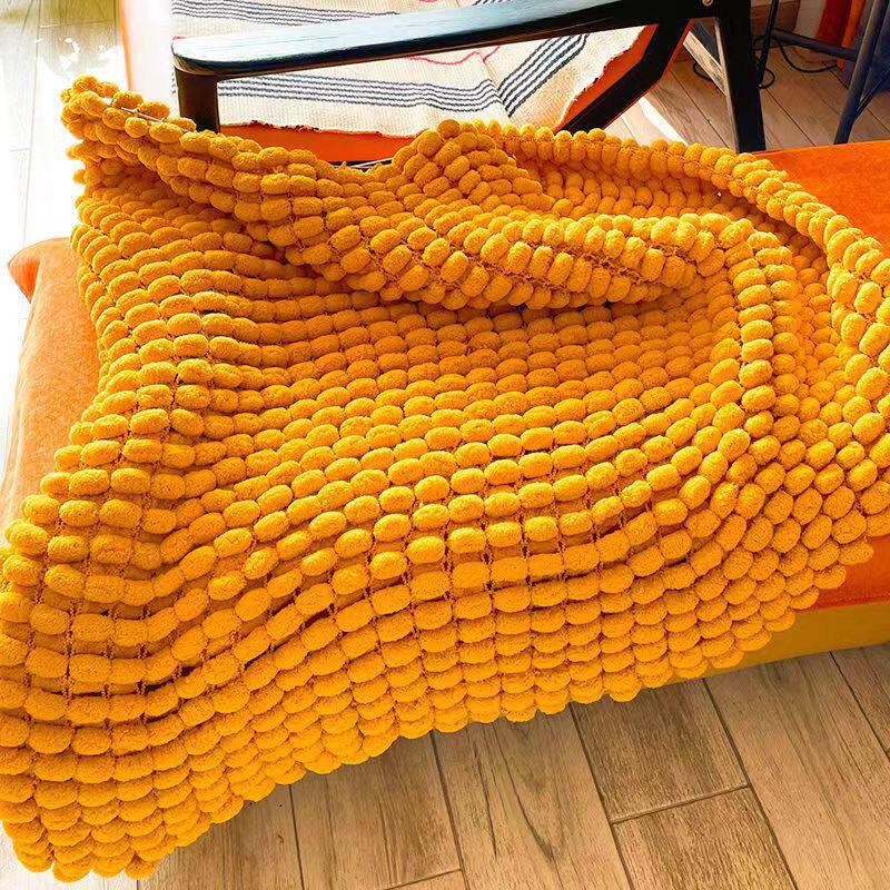 Cozy Plush Yarn Cocoon Throw for Sleep, Relaxation & Gift