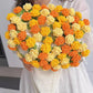 Handmade Floral Bouquet Crochet Blanket