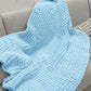 Cozy Plush Yarn Cocoon Throw for Sleep, Relaxation & Gift