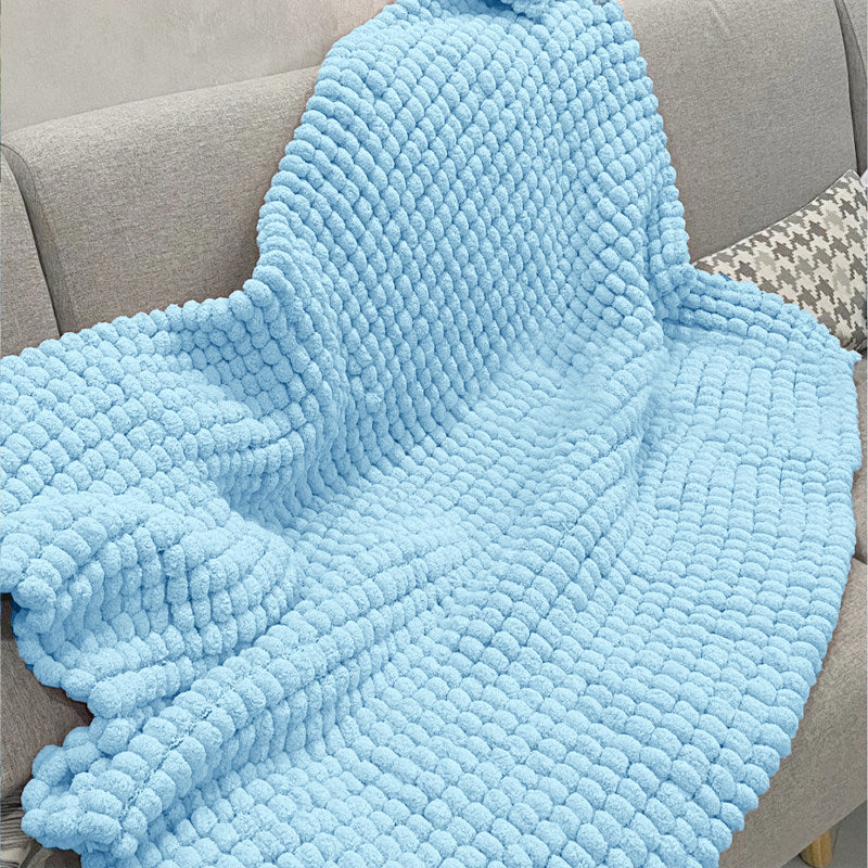 Cozy Plush Yarn Cocoon Throw for Sleep, Relaxation & Gift