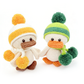 Matching Winter Duck Amigurumi Dolls - Cute Crochet Couple Plushies Gift