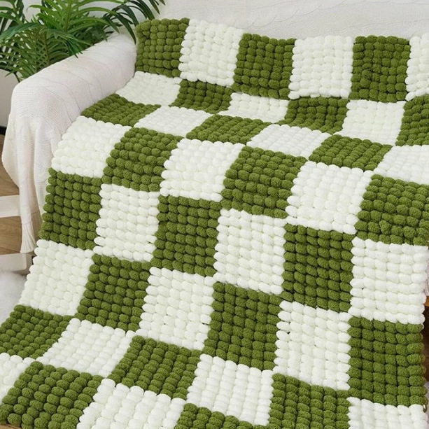Cozy Plush Yarn Cocoon Throw for Sleep, Relaxation & Gift