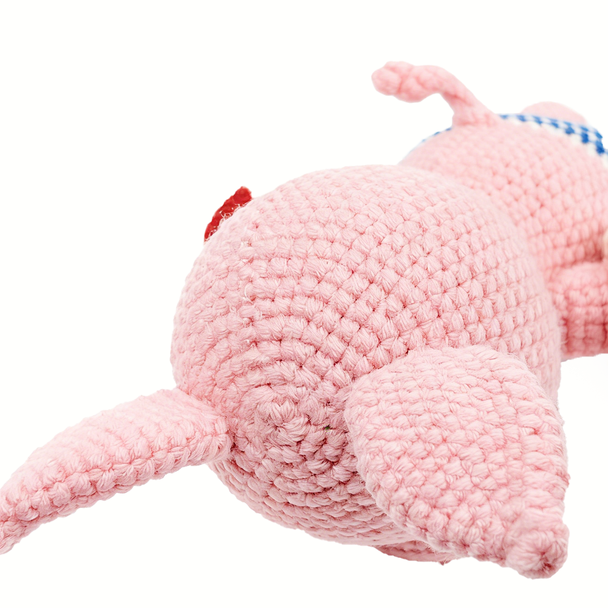 Handmade Crochet Pig Plush - Cute Amigurumi Stuffed Animal in Swimwear