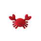 Handmade Crochet Red Crab Plush - Kawaii Amigurumi Sea Creature Toy