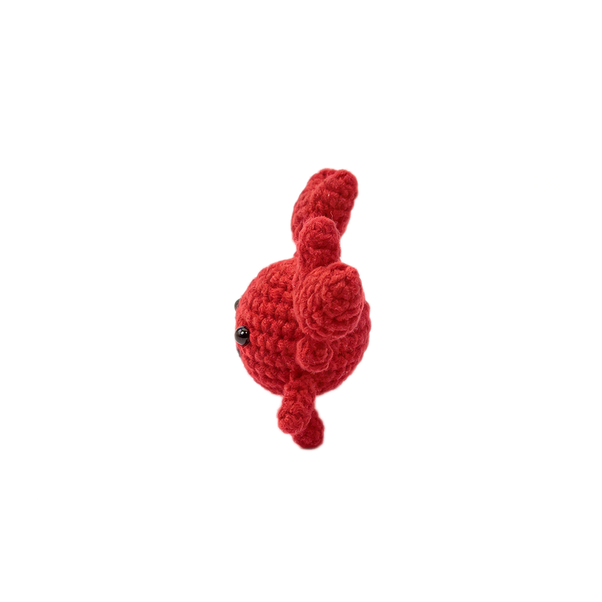 Handmade Crochet Red Crab Plush - Kawaii Amigurumi Sea Creature Toy