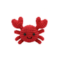 Handmade Crochet Red Crab Plush - Kawaii Amigurumi Sea Creature Toy