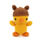 Crochet Duck Plush Toy Set, Handmade Amigurumi Bird Dolls Gift
