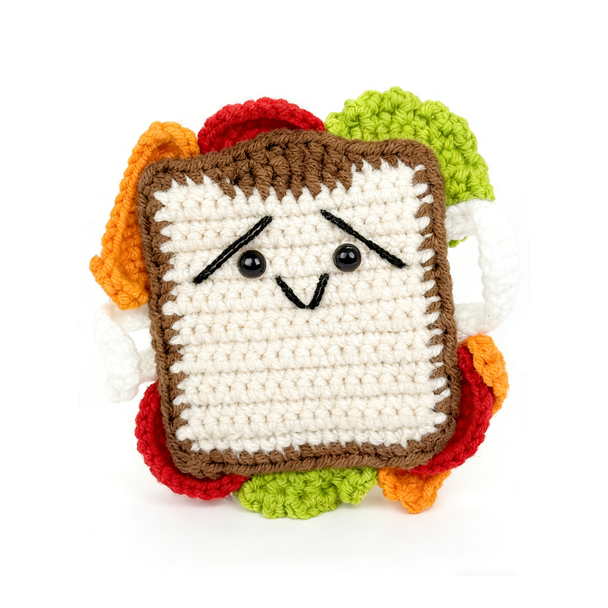 Handmade Crochet Play Food Set - Amigurumi Fruit and Sandwich Kitchen Toys