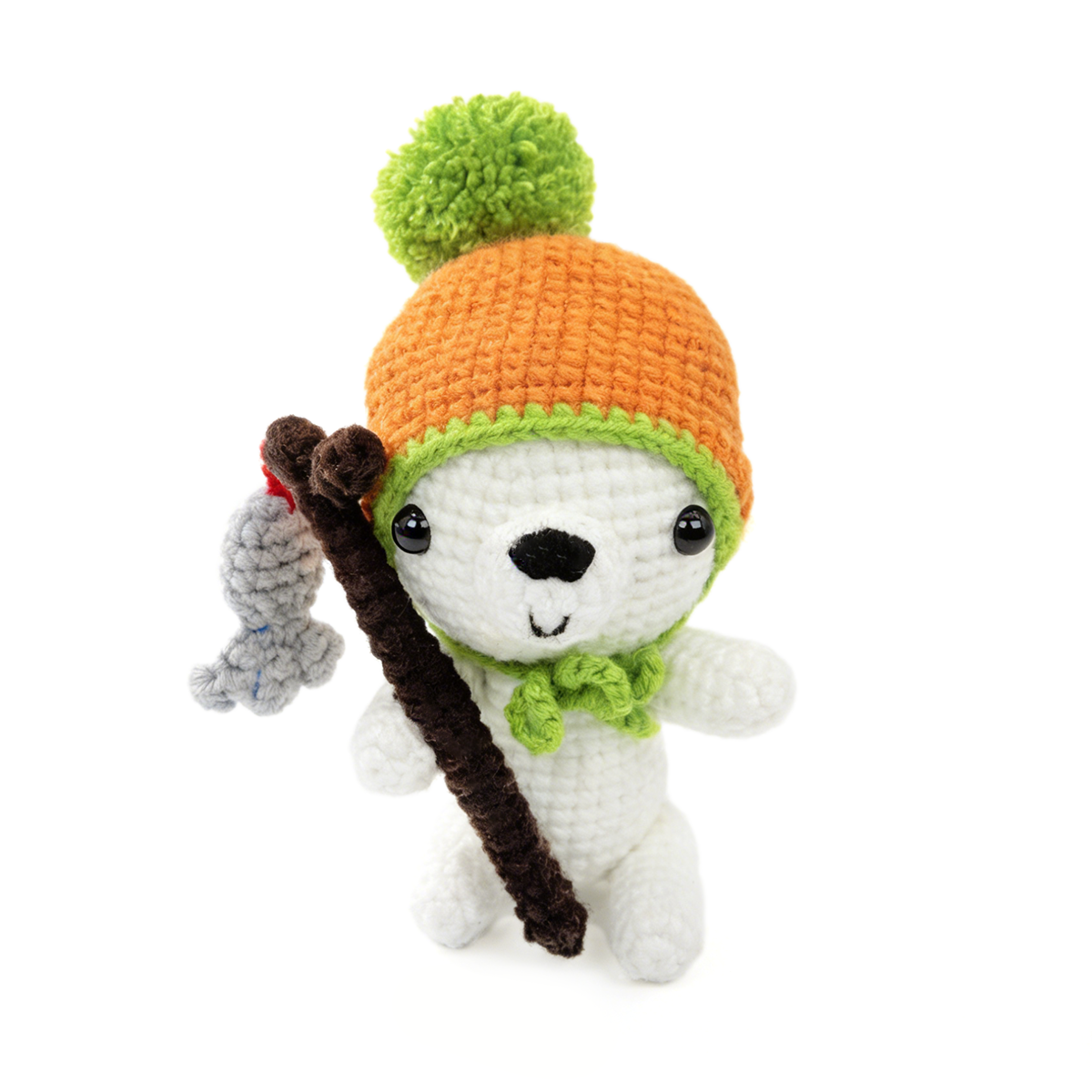 Handmade Crochet Polar Bear Set - Cute Amigurumi Mother and Baby Nursery Decor