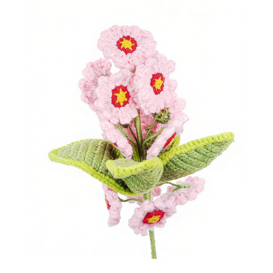 Handmade Crochet Pink Primrose - Everlasting Amigurumi Floral Gift