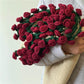 Handmade Floral Bouquet Crochet Blanket